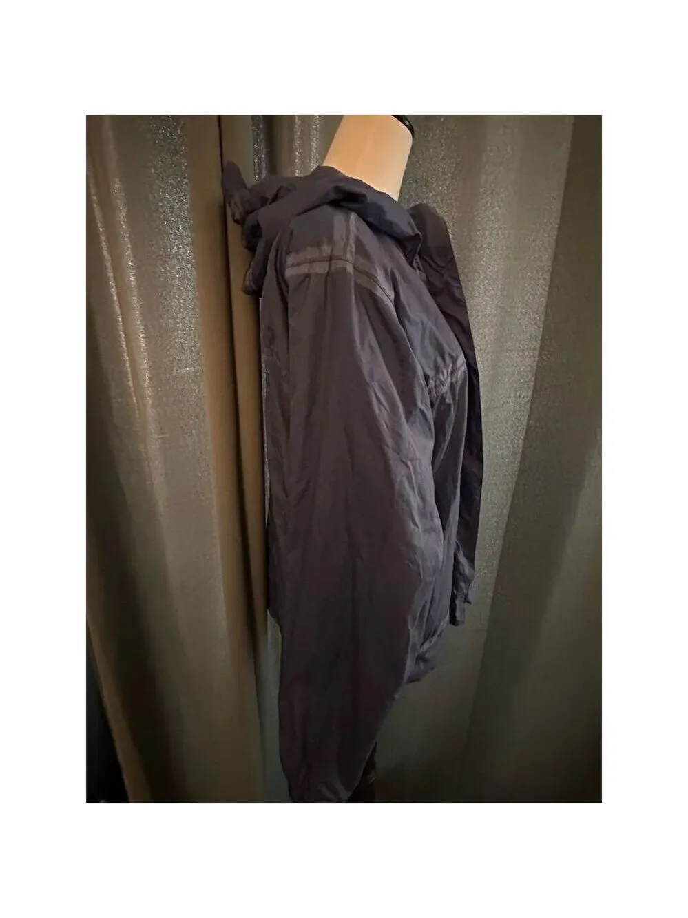 Cabela's Kids XL Blue Packable Hooded Rain Jacket Outdoor Travel